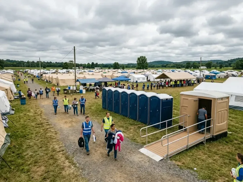 disaster-relief-camp-restrooms-010 — frequently asked questions, Dumpster & Portable Bathrooms Rental in Green, OR